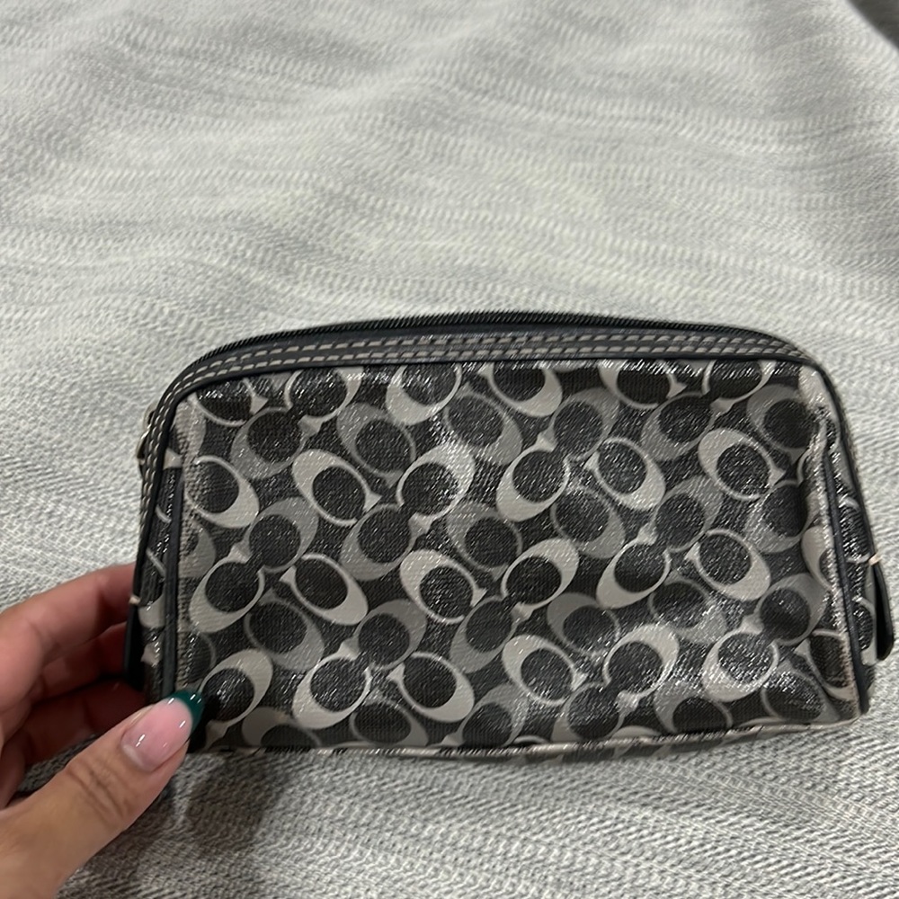 Coach makeup pouch
